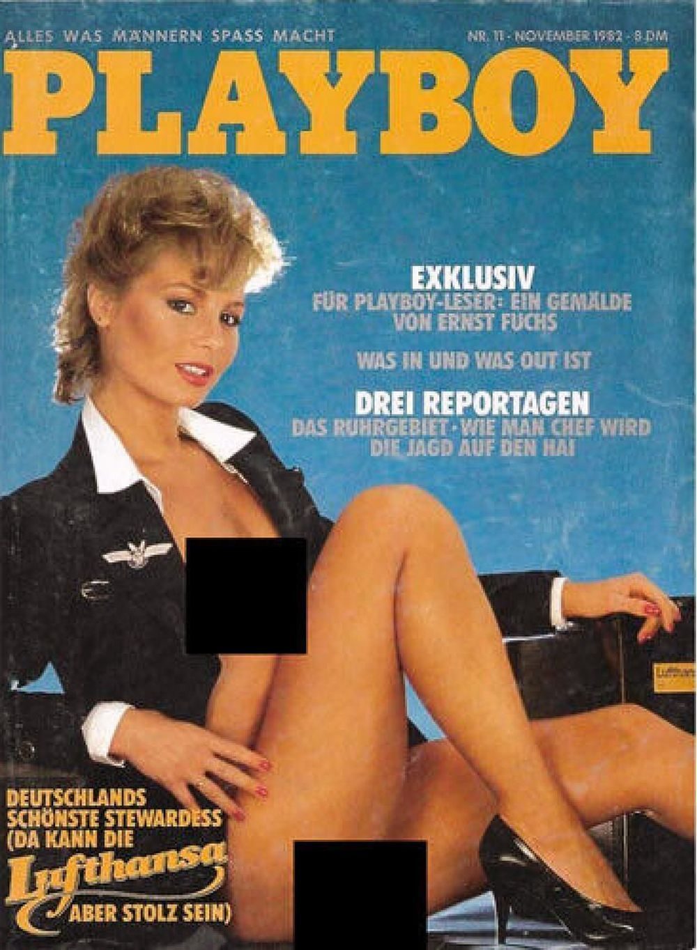 Playboy Magazin Deutschland 1982-11 Gaby Annicette