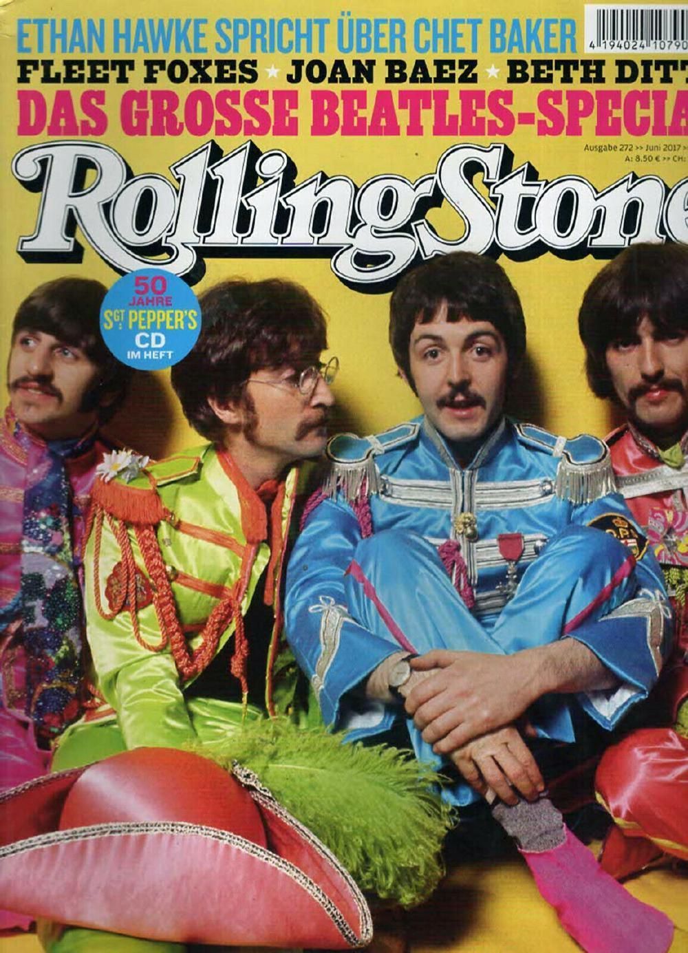 Rolling Stone Magazin Deutschland 2017-06 The Beatles Joan Baez Fleet Foxes