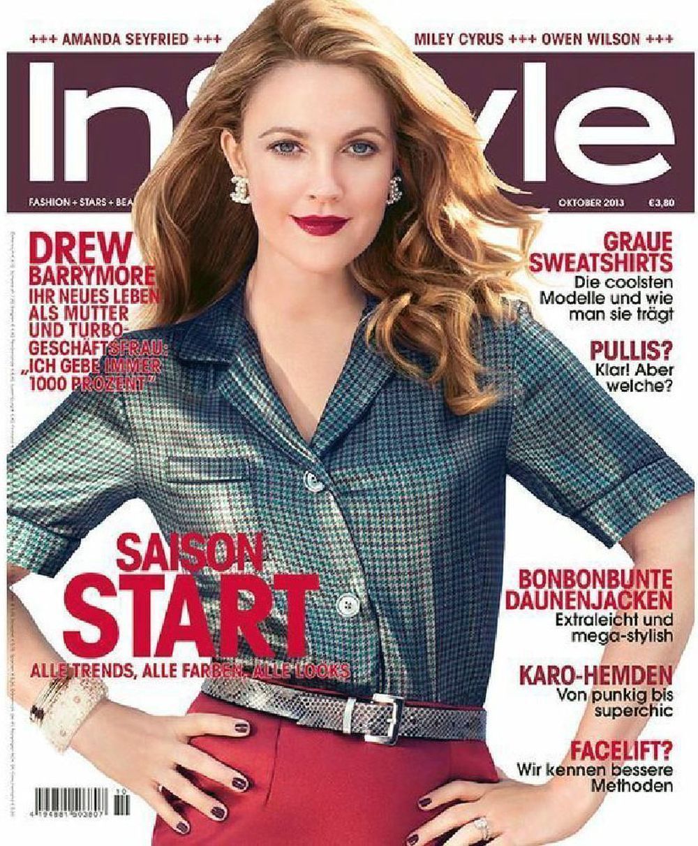 InStyle Magazin Deutschland 2013-10 Drew Barrymore