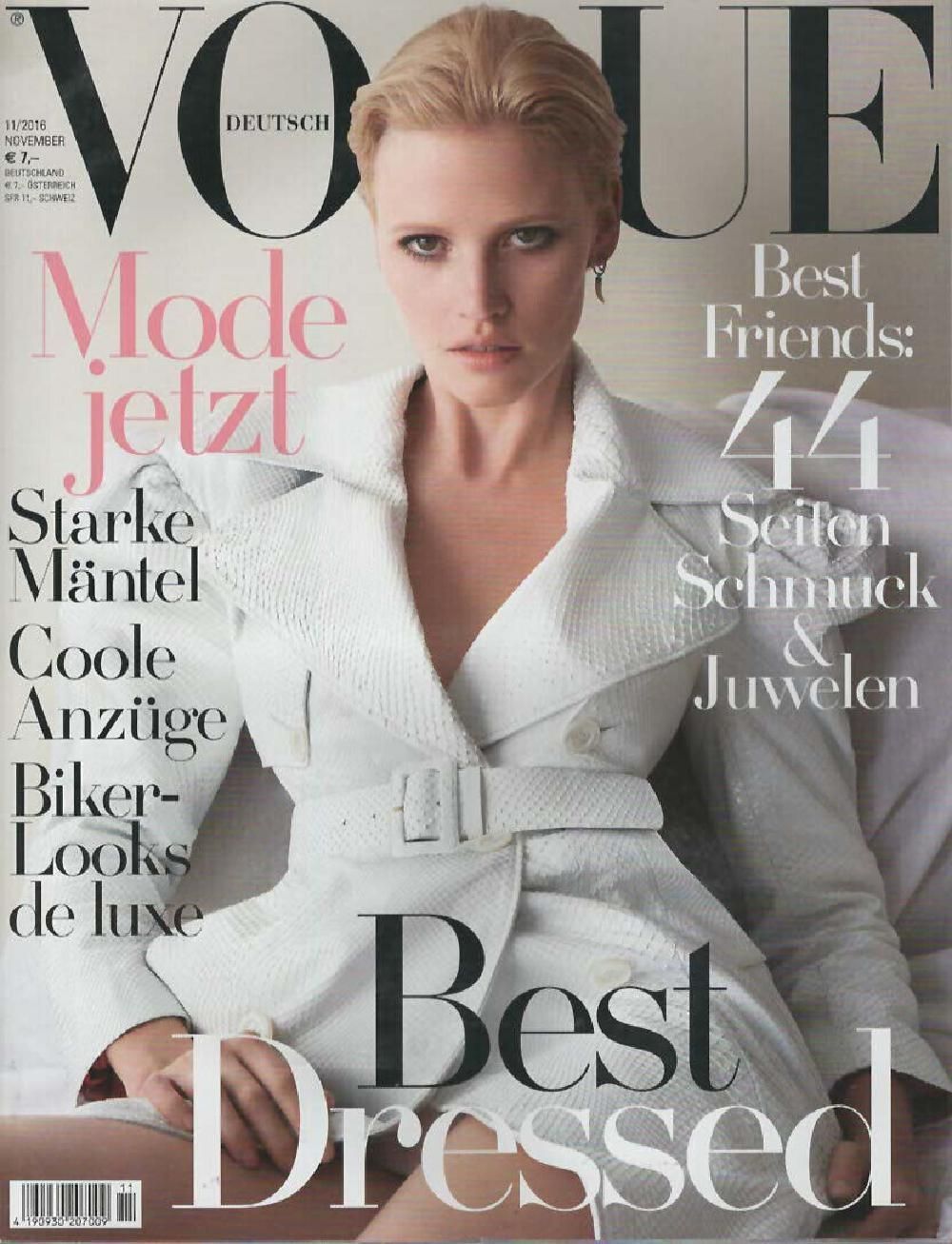 Vogue Magazin Deutschland 2016-11 Lara Stone