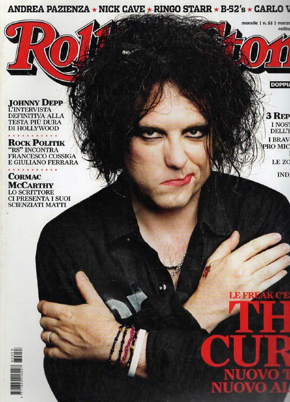 Rolling Stone Magazin Italien 2008 #53 The Cure Nick Cave Ringo Starr B52 Depp B52s