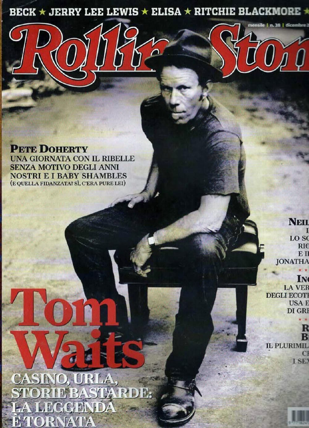Rolling Stone Magazin Italien 2006 #38 Tom Waits Pete Doherty Neil Young