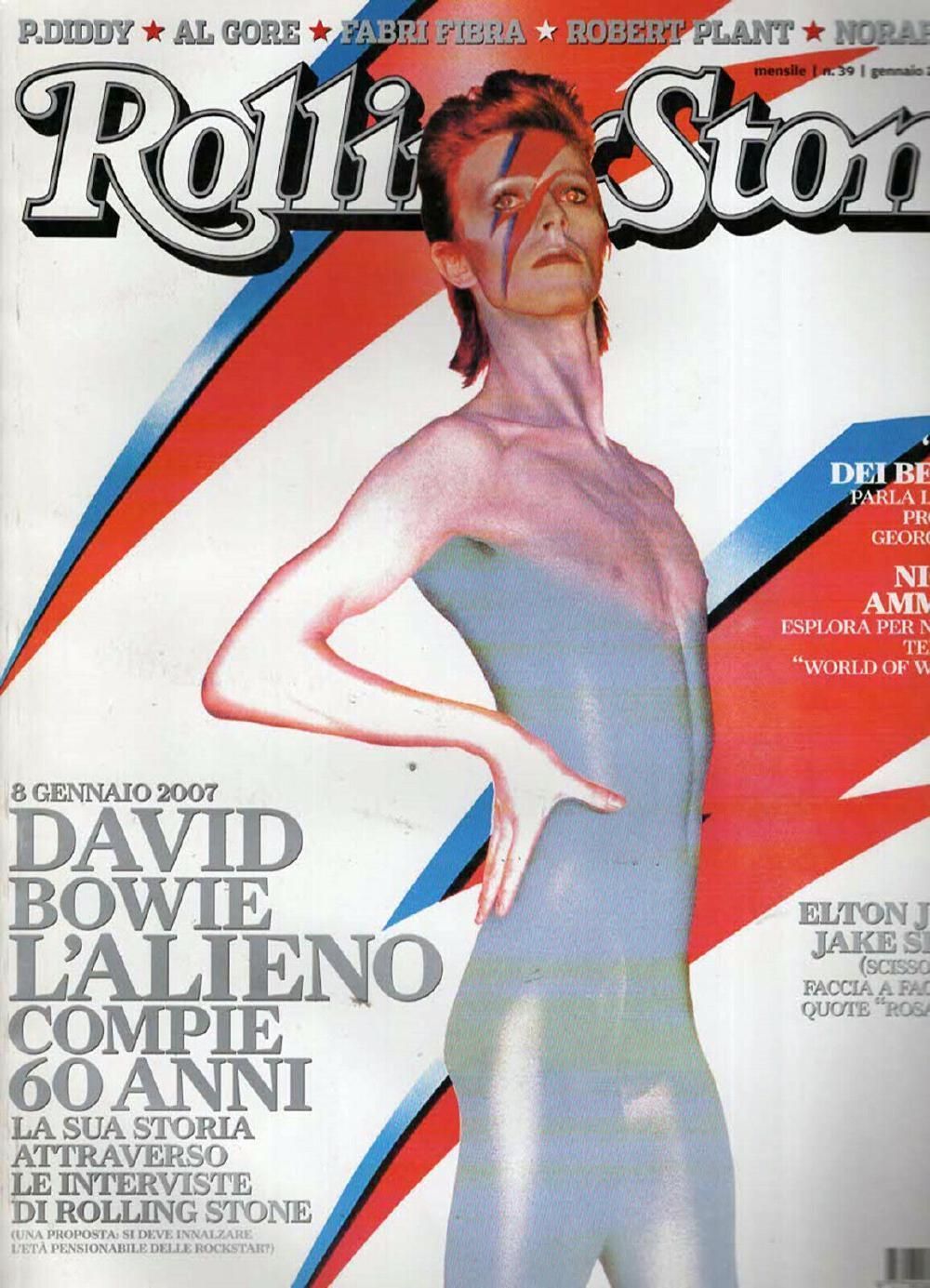 Rolling Stone Magazin Italien 2007 #39 David Bowie Elton John Jake Shears