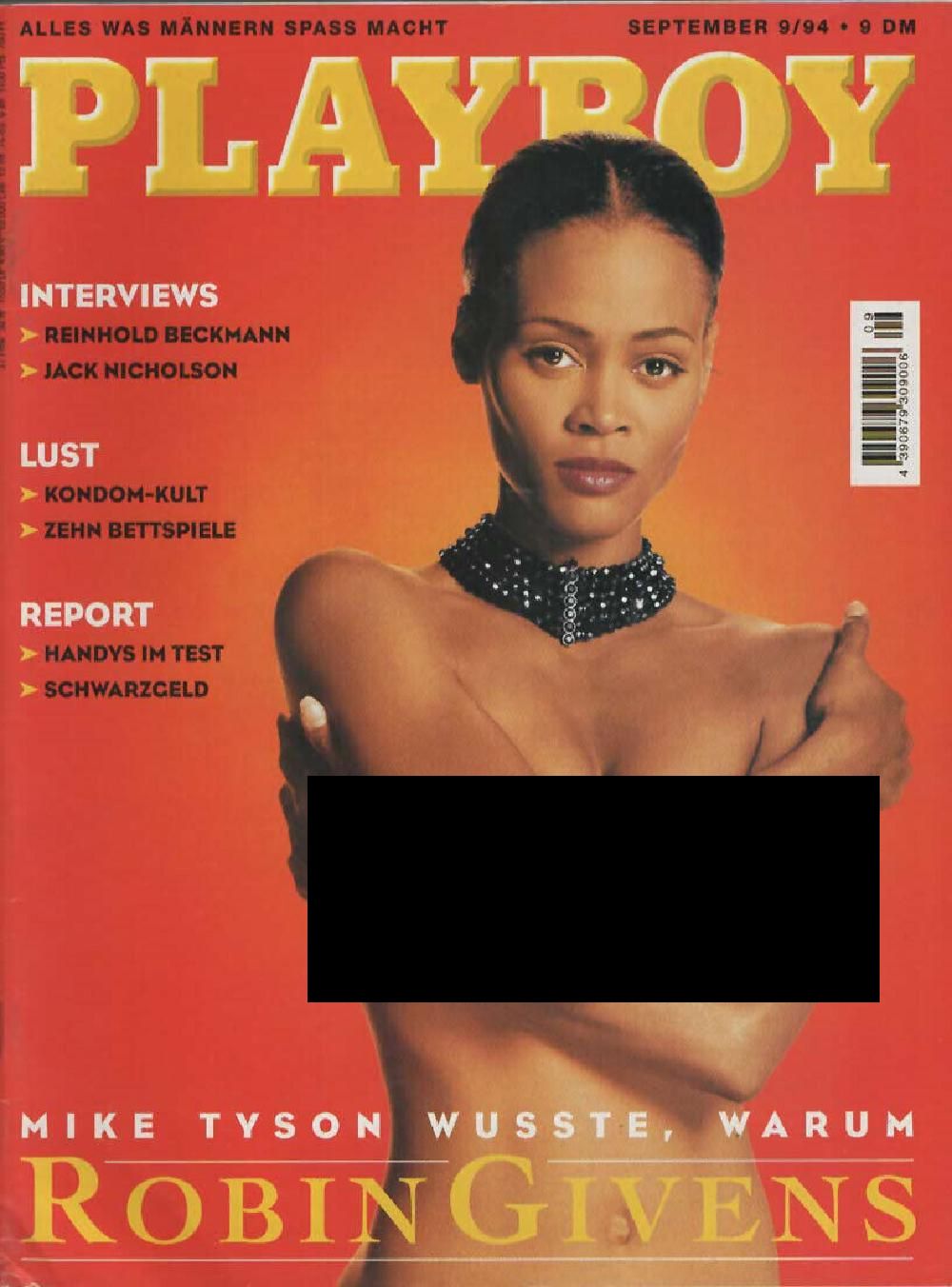 Playboy Magazin Deutschland 1994-09 Robin Givens