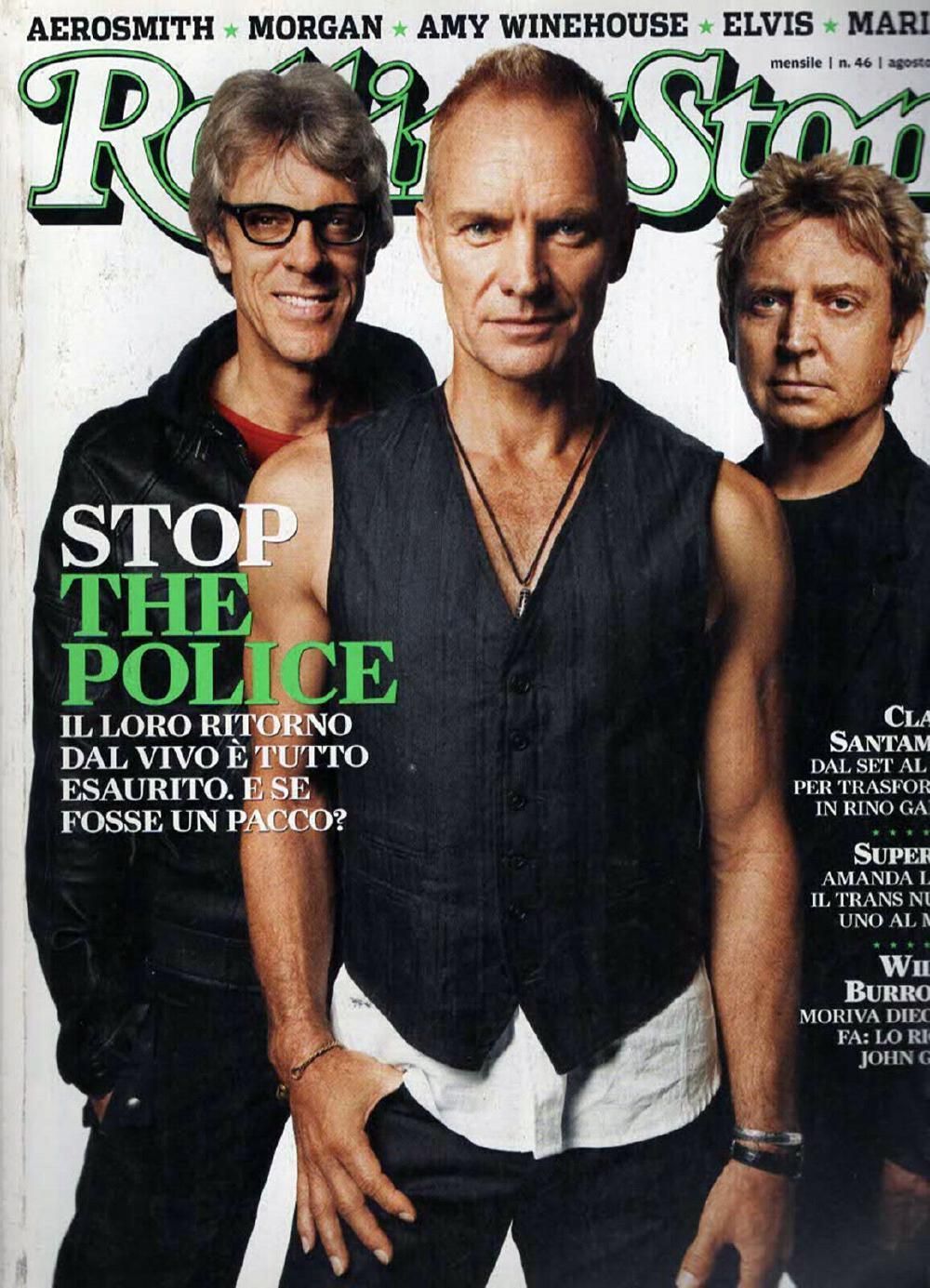 Rolling Stone Magazin Italien 2007 #46 The Police Aerosmith Amy Winehouse Elvis
