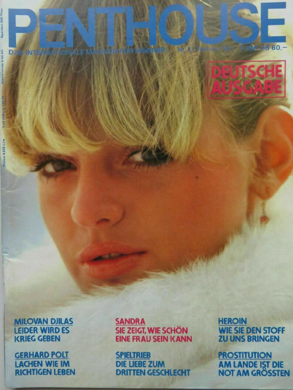 Penthouse Magazin Deutschland 1981-02 Sandra Goede