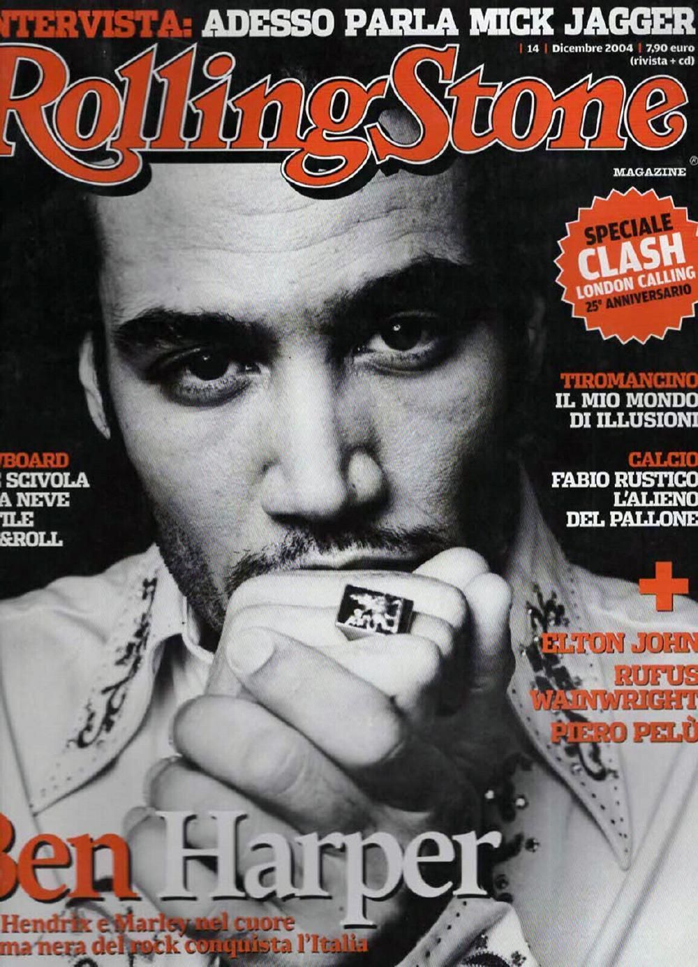 Rolling Stone Magazin Italien 2004 #14 Ben Harper Mick Jagger Elton John
