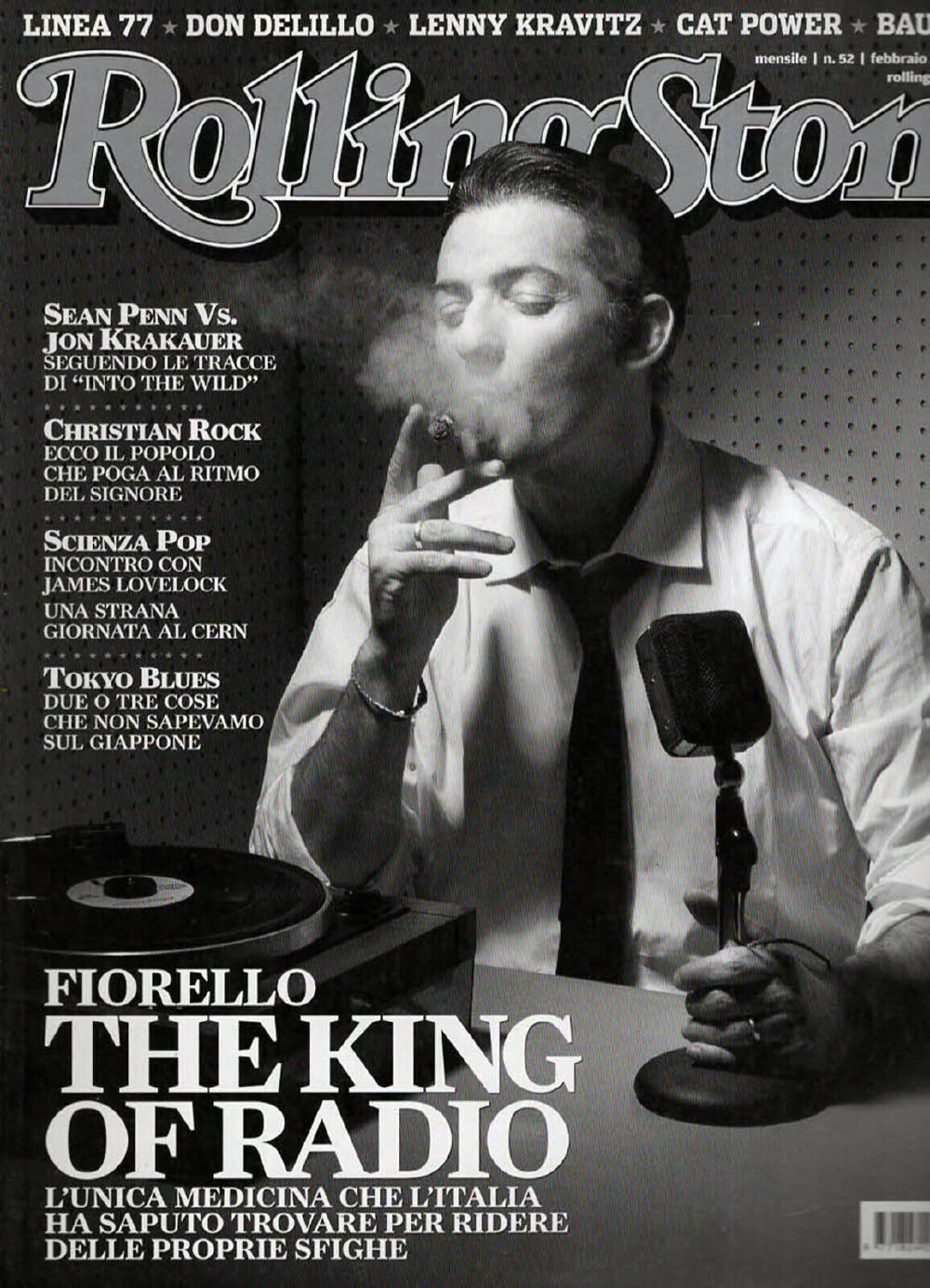 Rolling Stone Magazin Italien 2008 #52 Fiorello Lenny Kravitz Cat Power Sean Penn