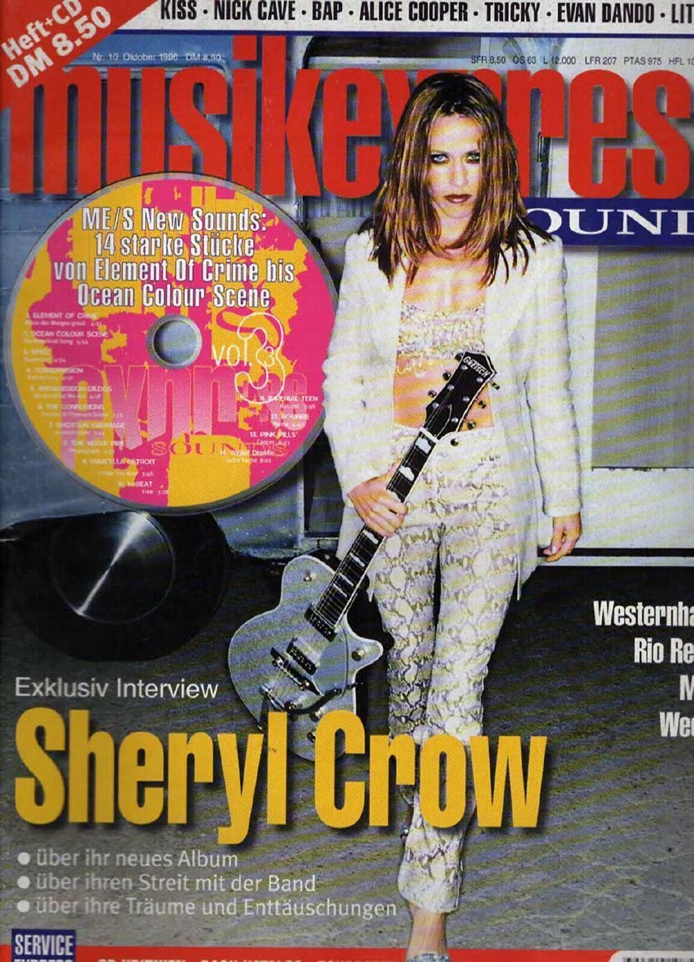 Musikexpress Magazin Deutschland 1996-10 Sheryl Crow Alice Cooper Evan Dando