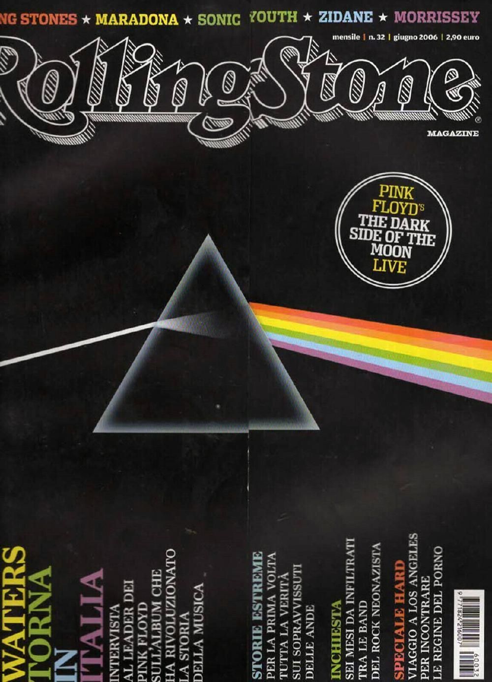 Rolling Stone Magazin Italien 2006 #32 Pink Floyd Roger Waters Sonic Youth