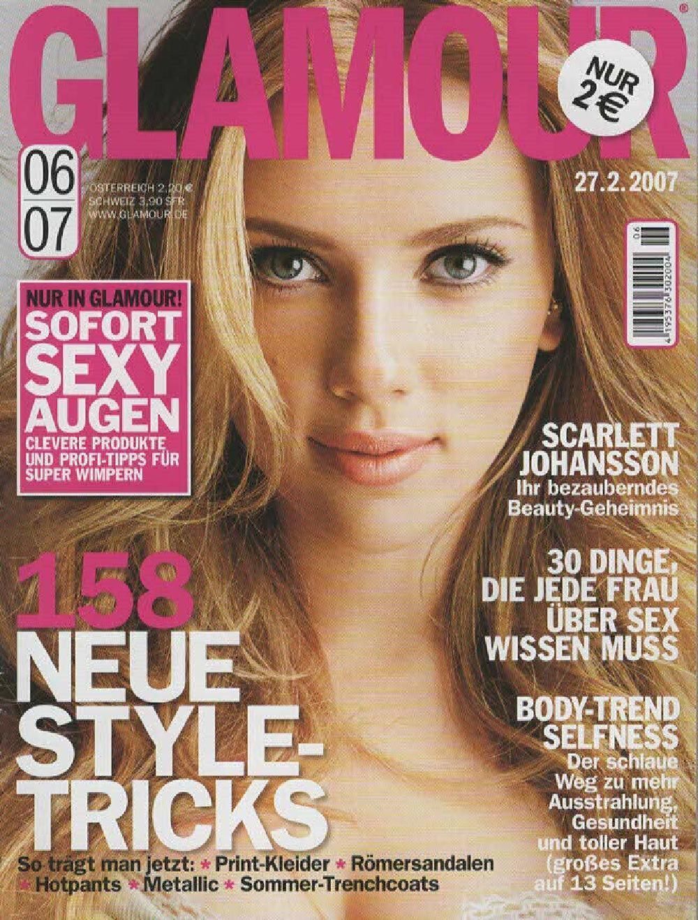 Glamour Magazin Deutschland 2007-06 Scarlett Johansson