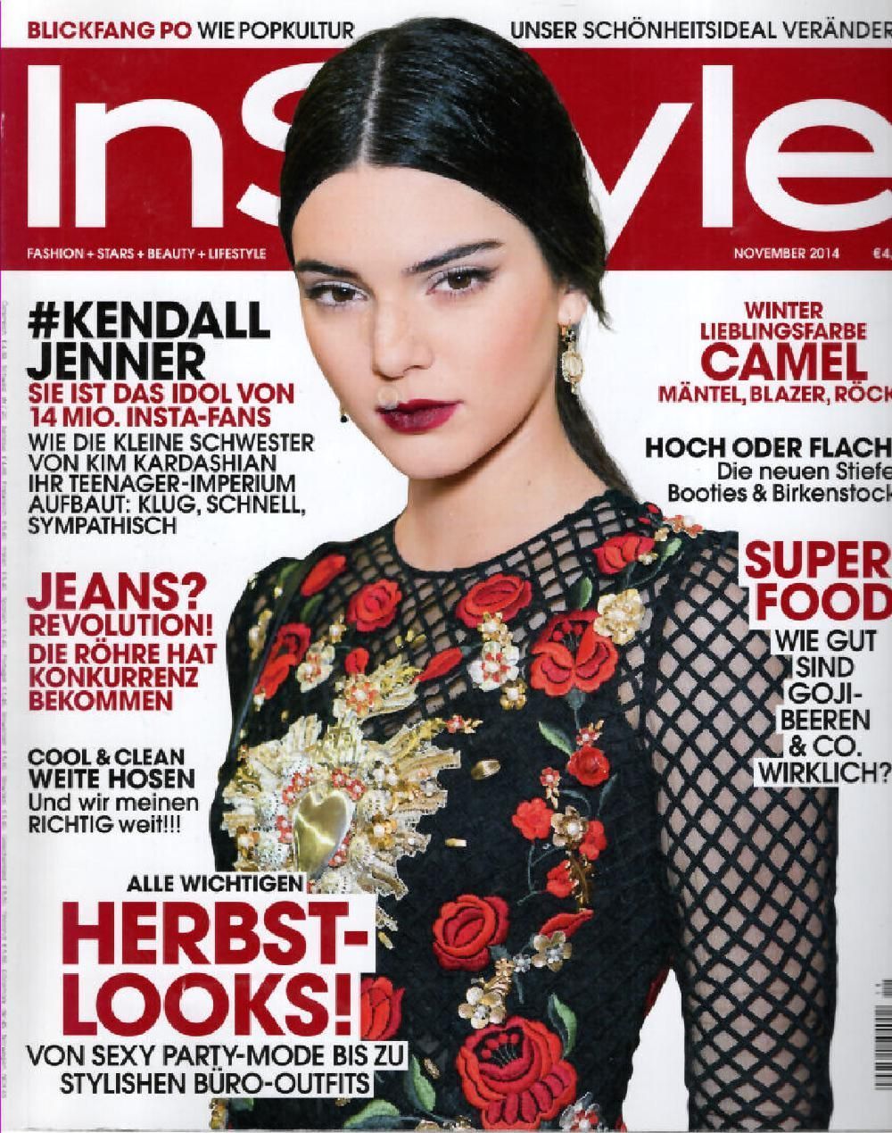 InStyle Magazin Deutschland 2014-11 Kendall Jenner