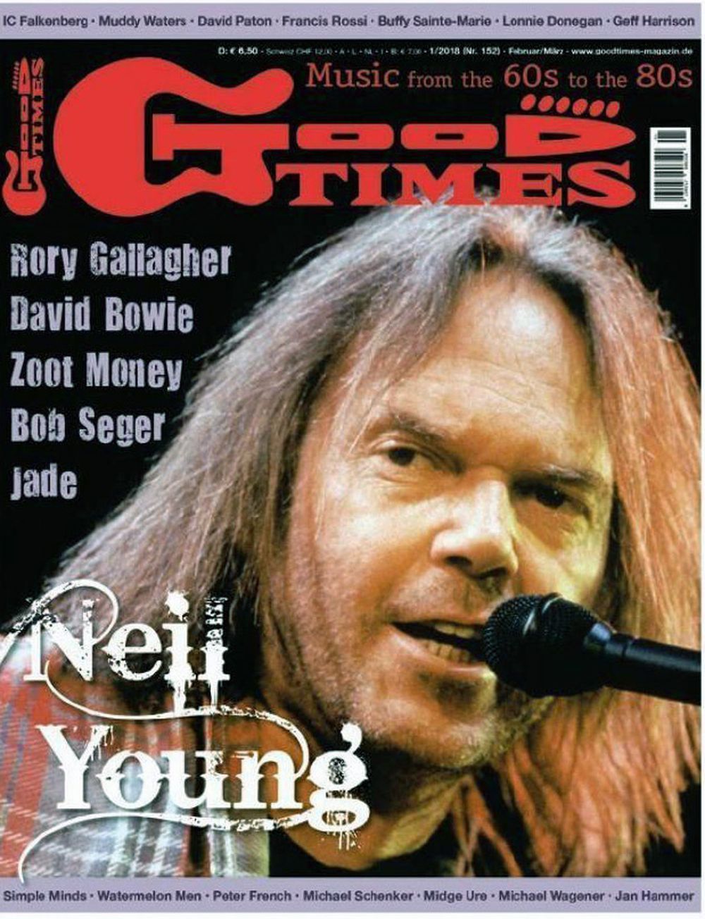 Good Times Magazin Deutschland 2018-01 Neil Young Rory Gallagher David Bowie Zoot Money