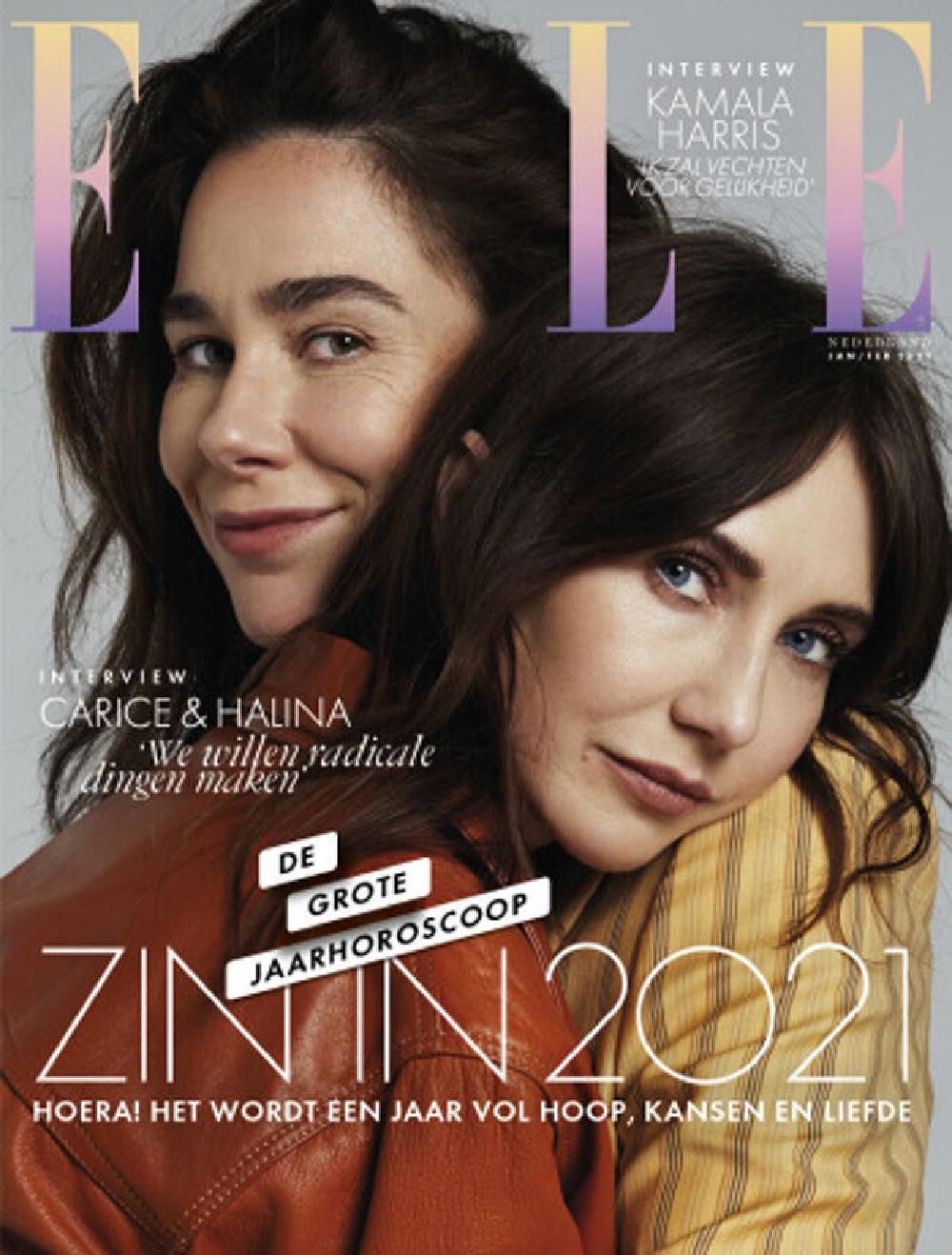 Elle Magazin Niederlande 2021-01+02 Carice Van Houten Halina Reijn
