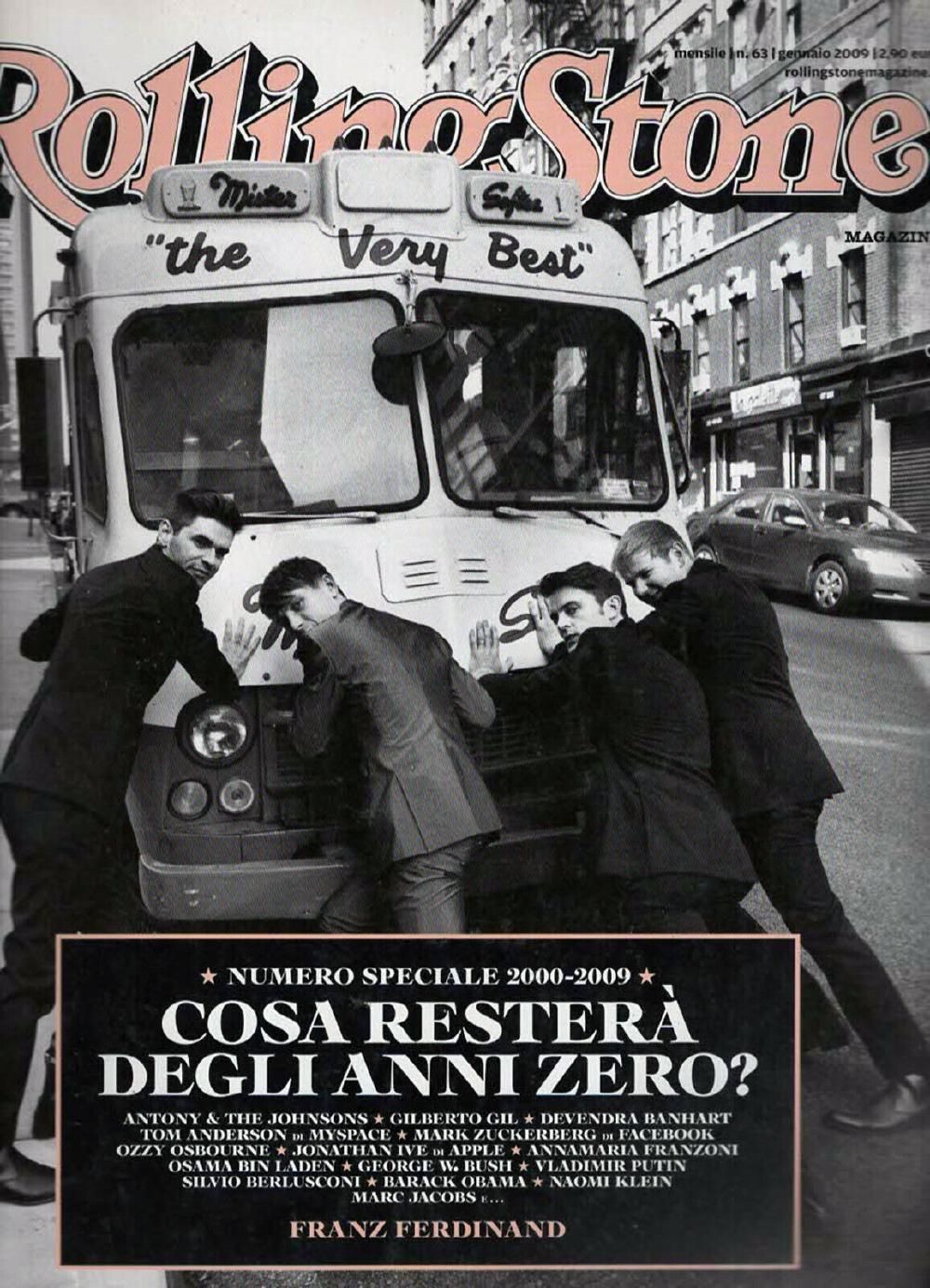 Rolling Stone Magazin Italien 2009 #63 Franz Ferdinand Gilberto Gil Marc Jacobs