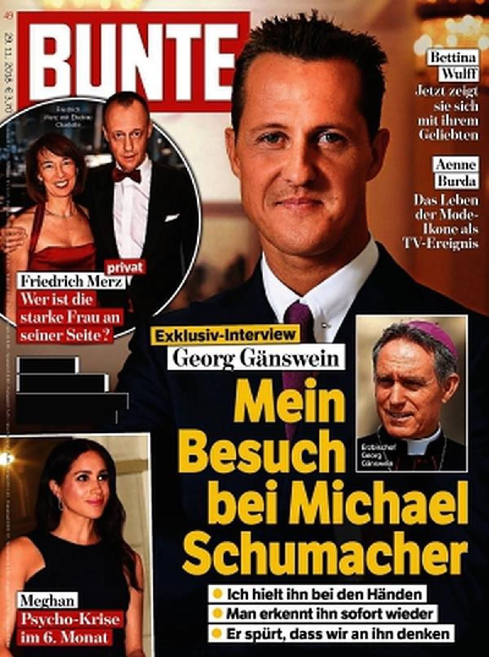 Bunte Magazin Deutschland 2018-49 Meghan Michael Schumacher