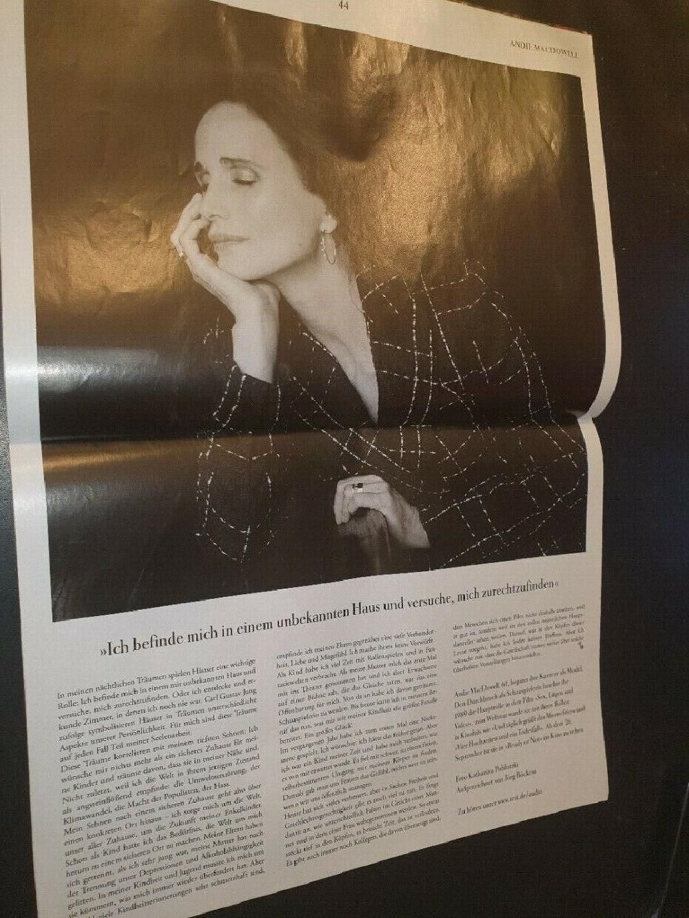 Zeit Magazin Deutschland 2019-39 Andie MacDowell