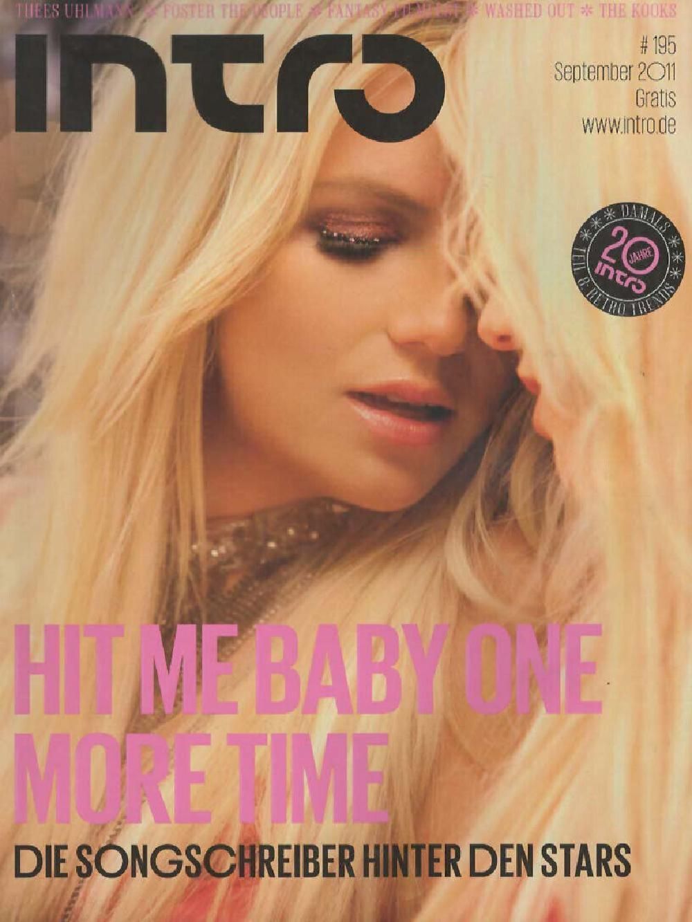 Intro Magazin Deutschland 2011 #195 Britney Spears Foster The People