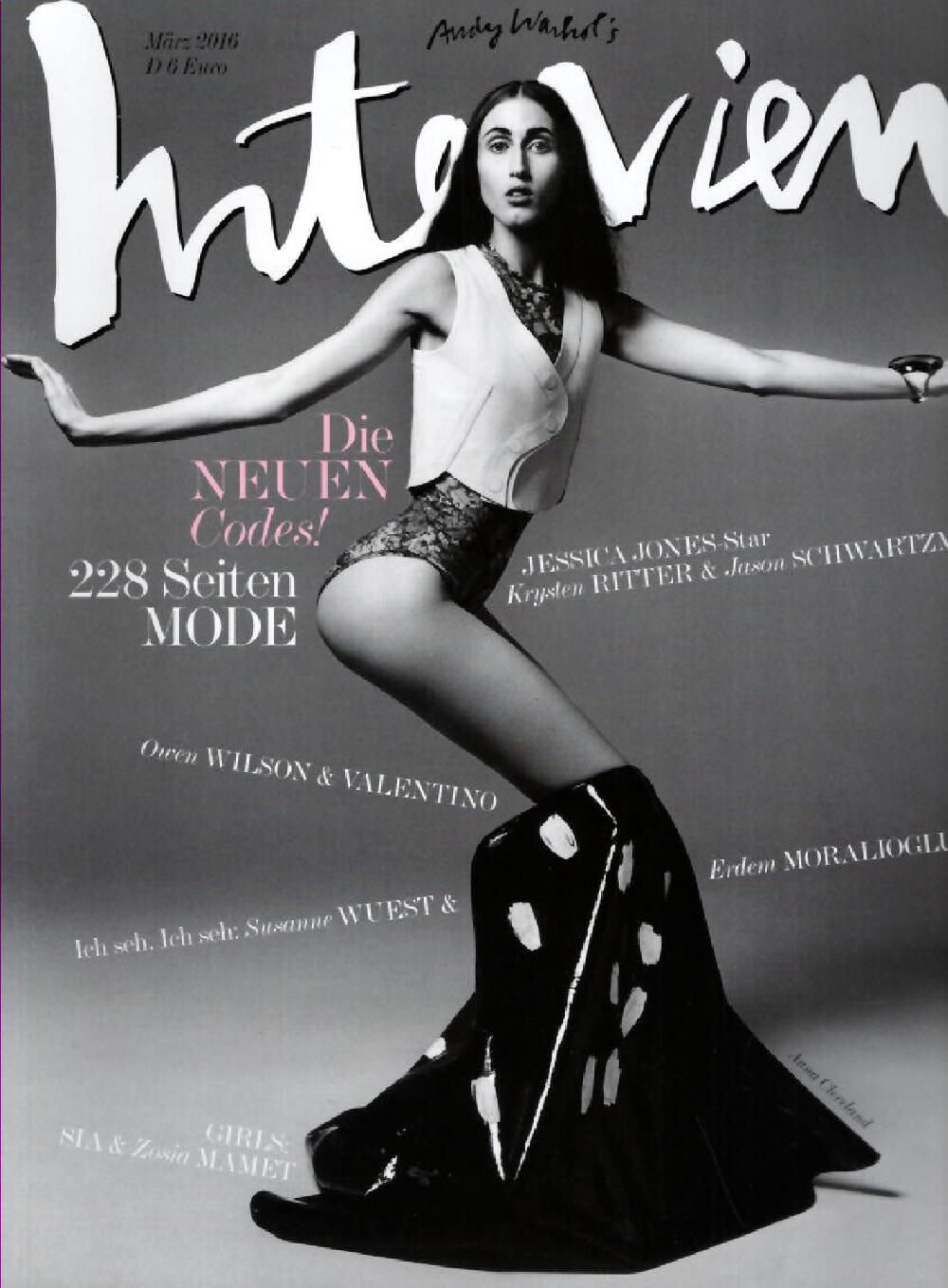 Interview Magazin Deutschland 2016-03 Anna Cleveland