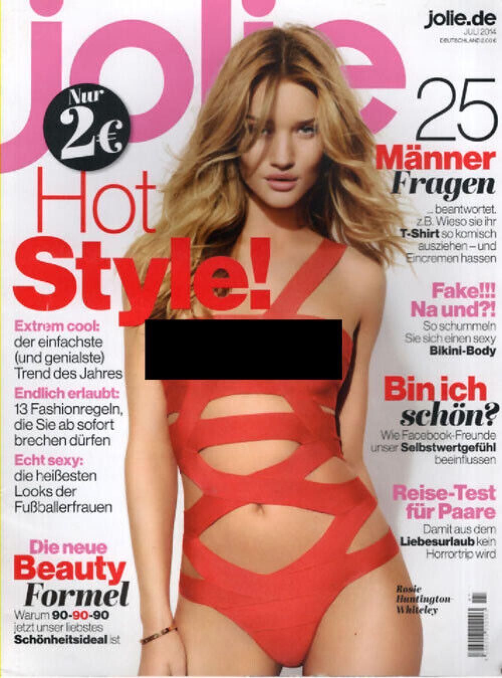 Jolie Magazin Deutschland 2014-07 Rosie Huntington-Whiteley