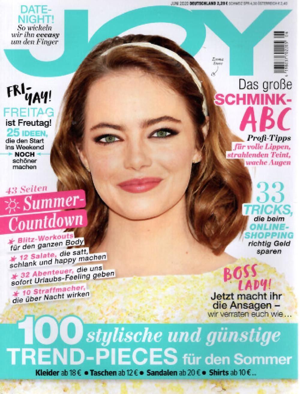 Joy Magazin Deutschland 2020-06 Emma Stone