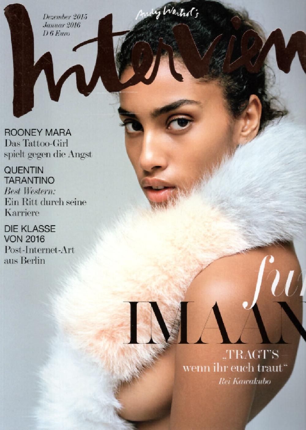 Interview Magazin Deutschland 2015-12 Imaan Hammam