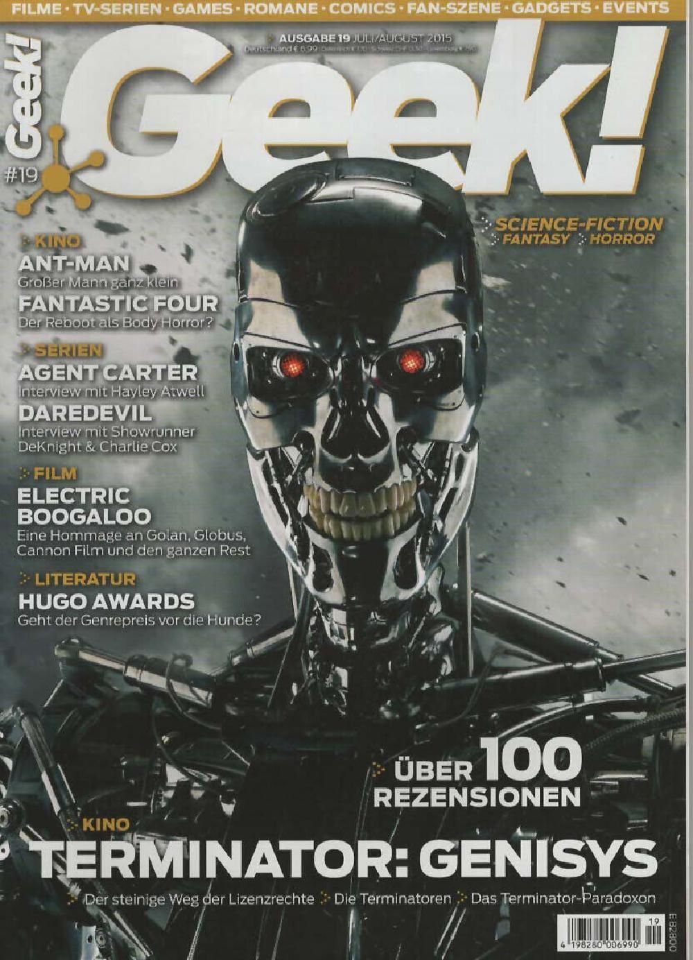 Geek Magazin Deutschland 2015 #19 Terminator Genisys