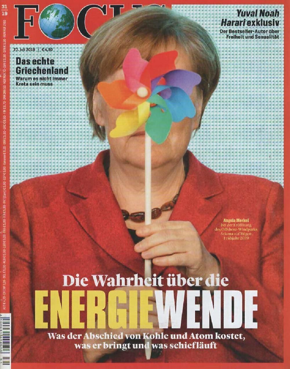 Focus Magazin Deutschland 2019-31 Angela Merkel