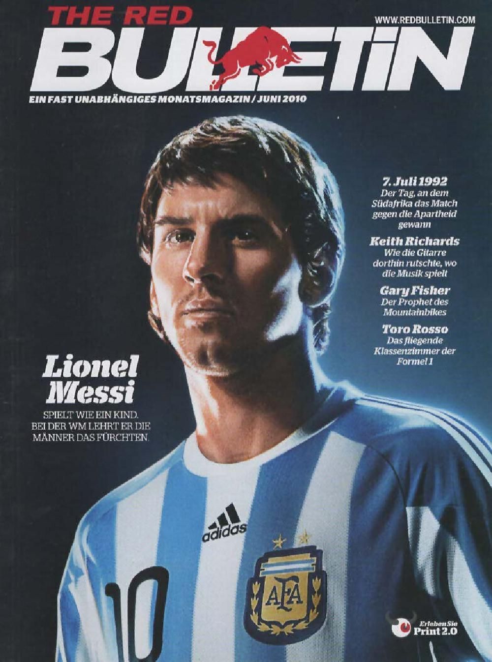 The Red Bulletin Magazin Deutschland 2010-06 Lionel Messi
