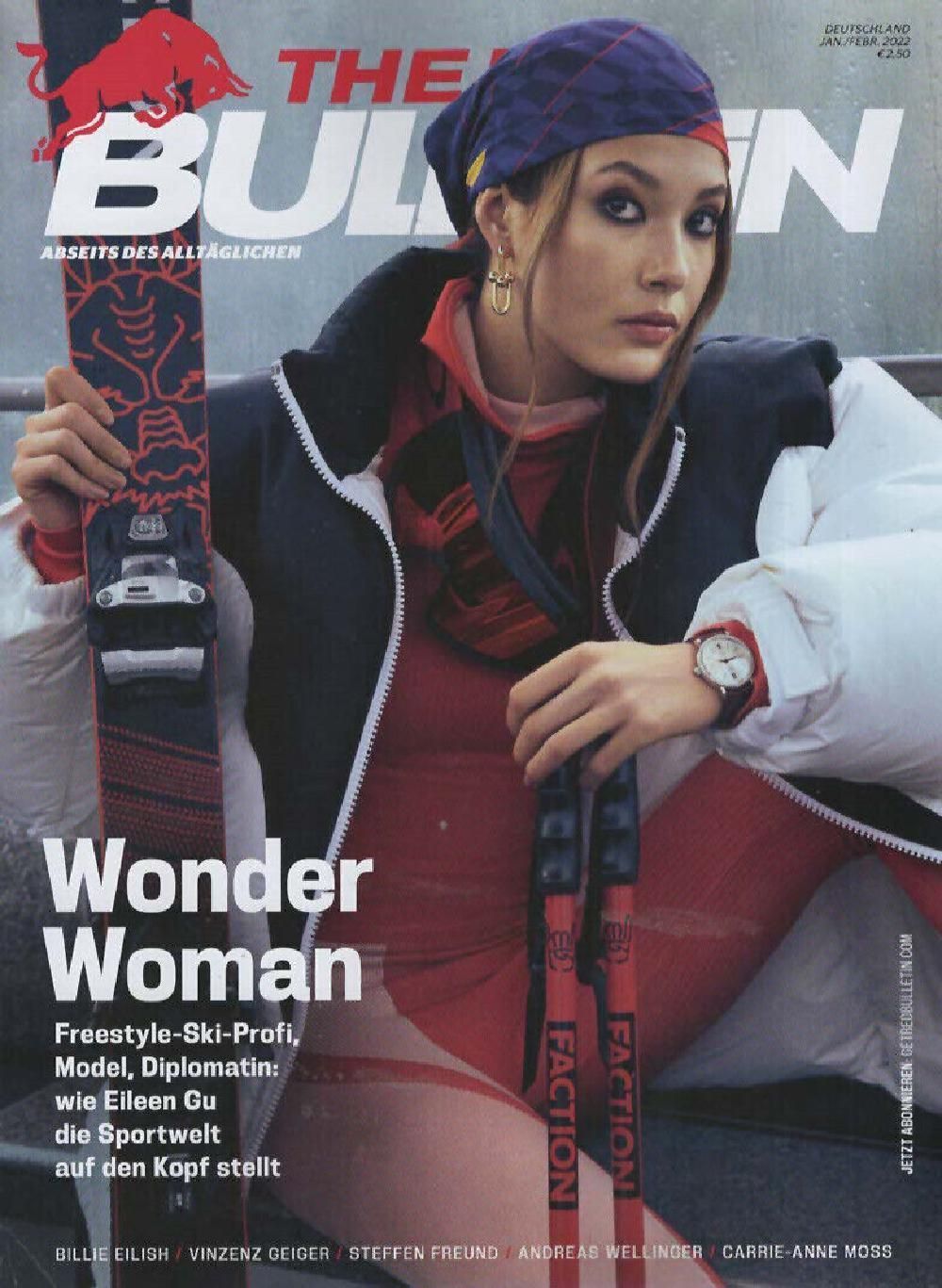 The Red Bulletin Magazin Deutschland 2022-01+02 Eileen Gu Carrie-Anne Moss