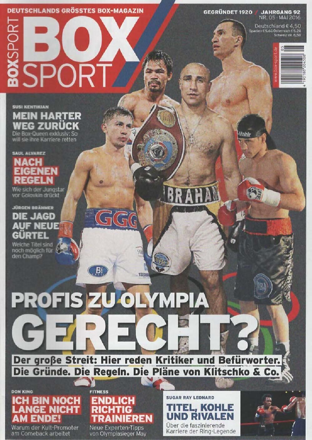 Boxsport Magazin Deutschland 2016-05 Saul Alvarez