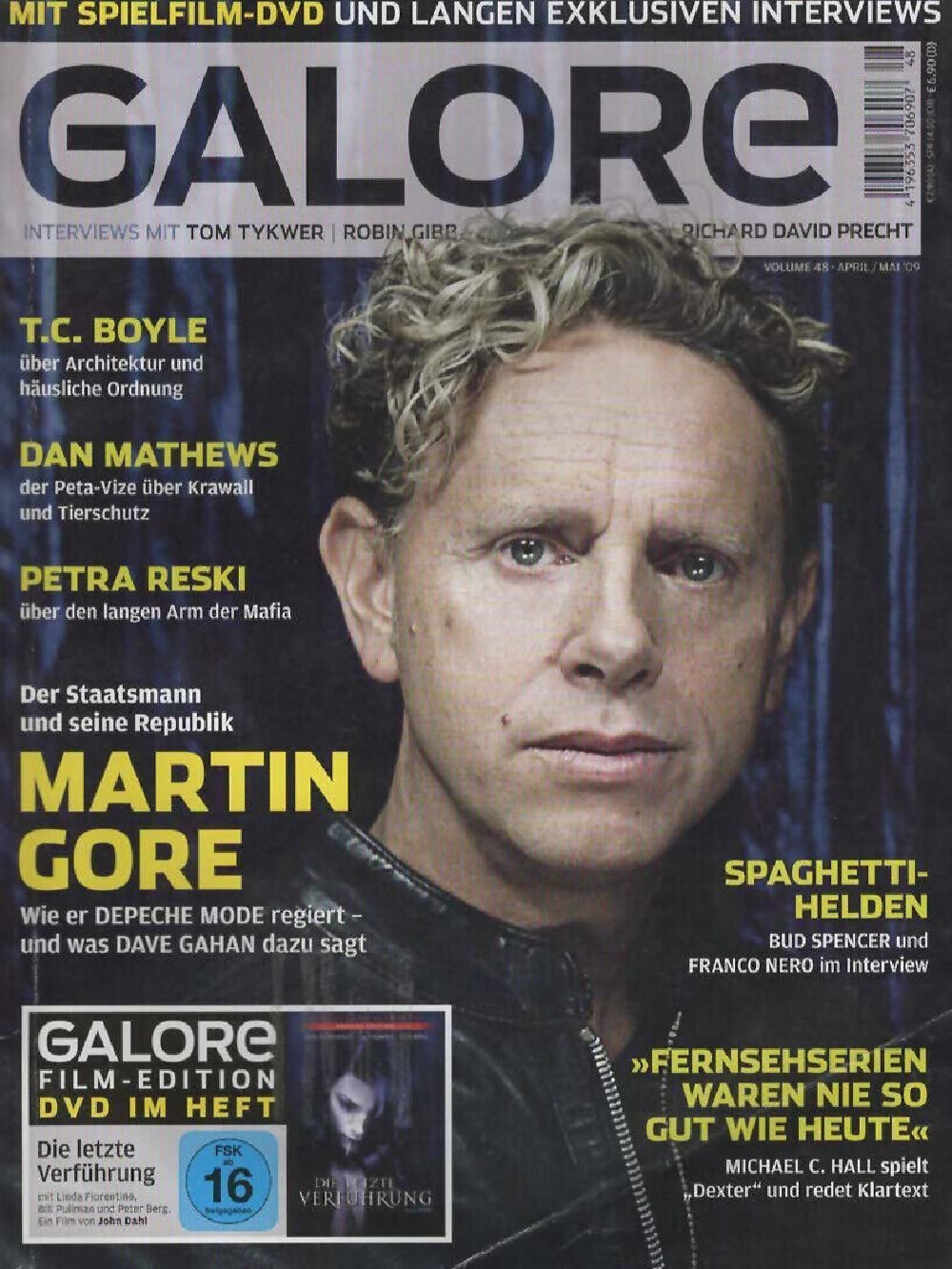 Galore Magazin Deutschland 2008 #48 Martin Gore