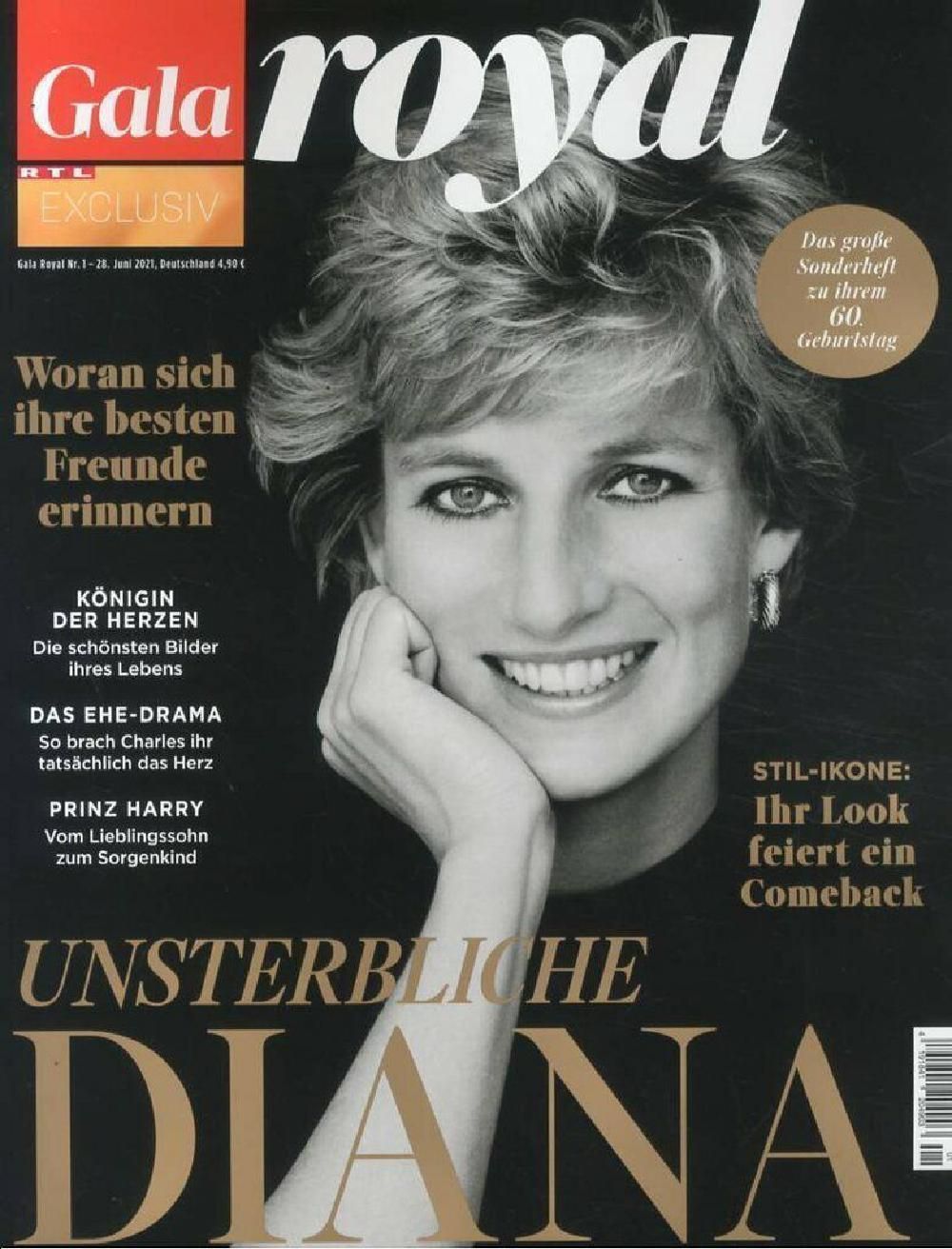 Gala Royal Magazin Deutschland 2021-01 Lady Diana Princess Of Wales