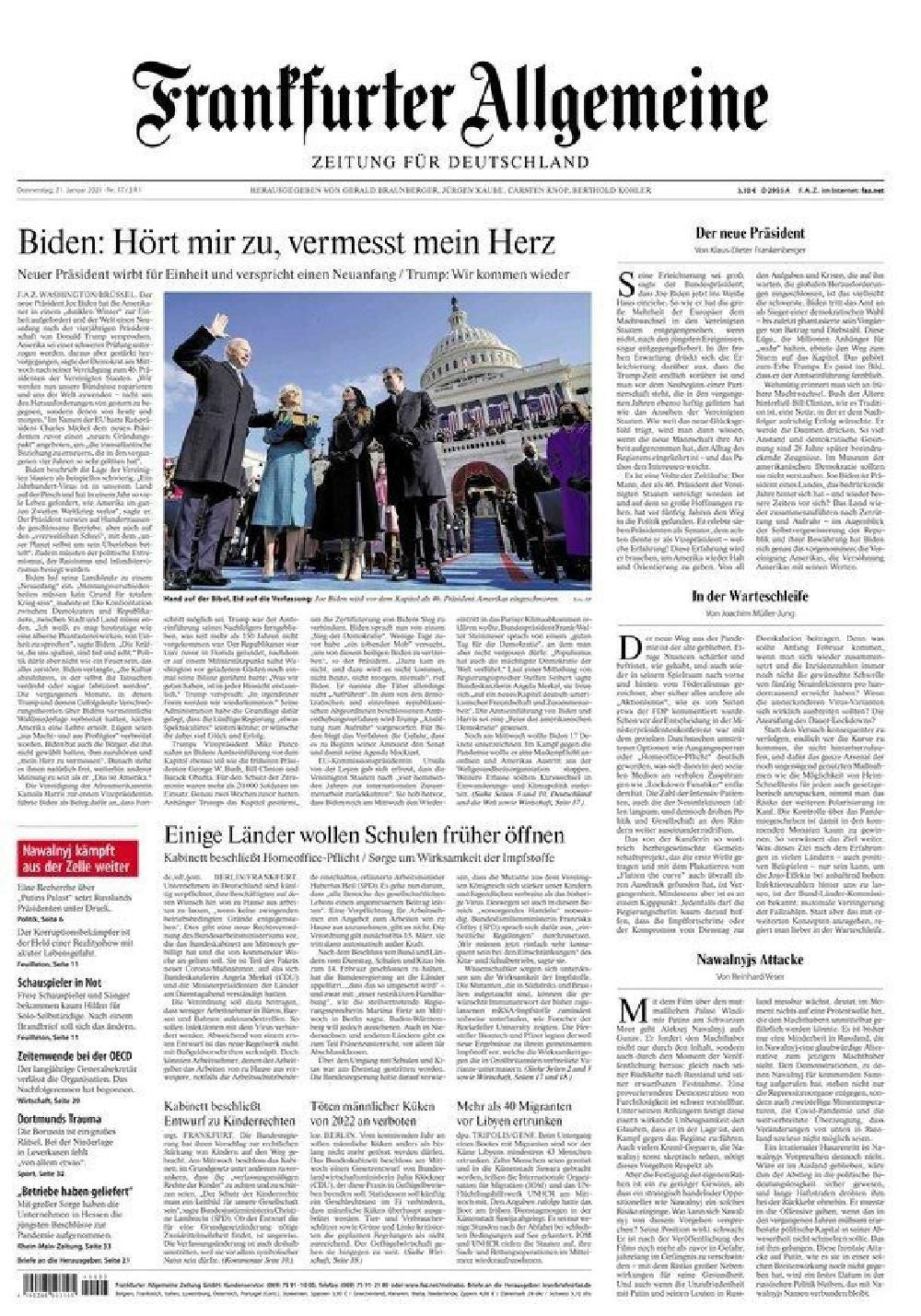 FAZ Deutschland 2021-17 21.02.2021 Joe Biden