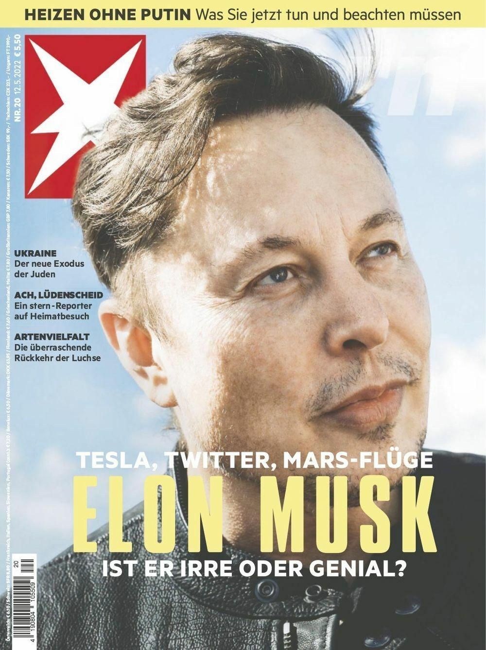 Stern Magazin Deutschland 2022-20 Elon Musk