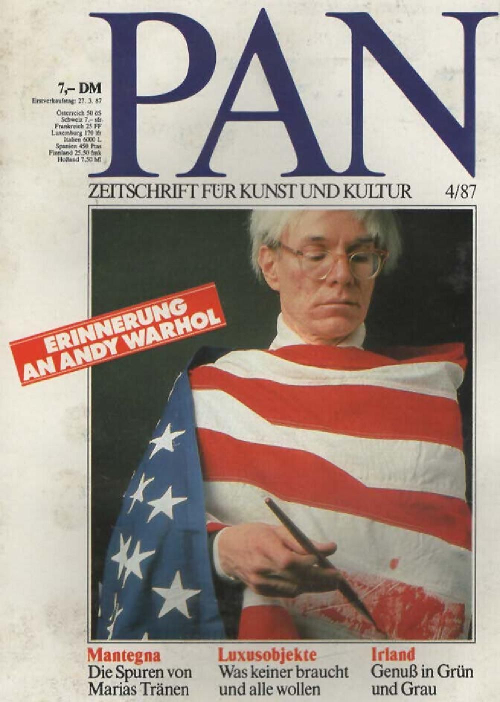Pan Magazin Deutschland 1987-04 Andy Warhol Pietro Longhi