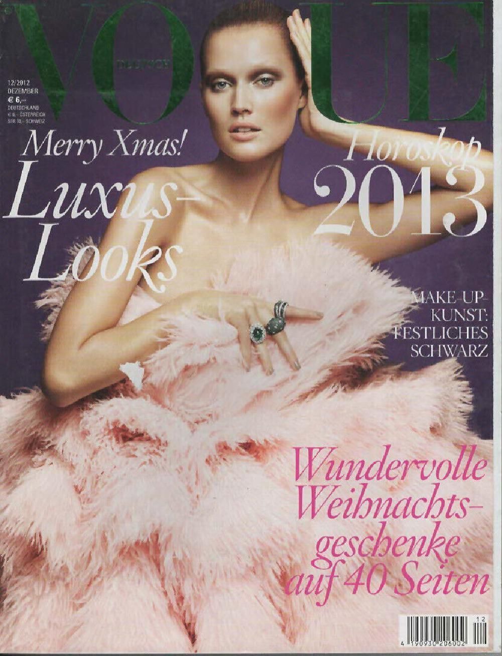 Vogue Magazin Deutschland 2012-12 Toni Garrn