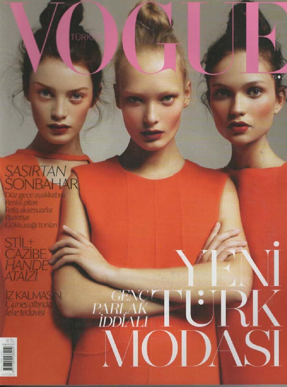 Vogue Magazin Türkei 2011-08 Milly Simmonds Egle Jezepcikaite Yana Sotnikova