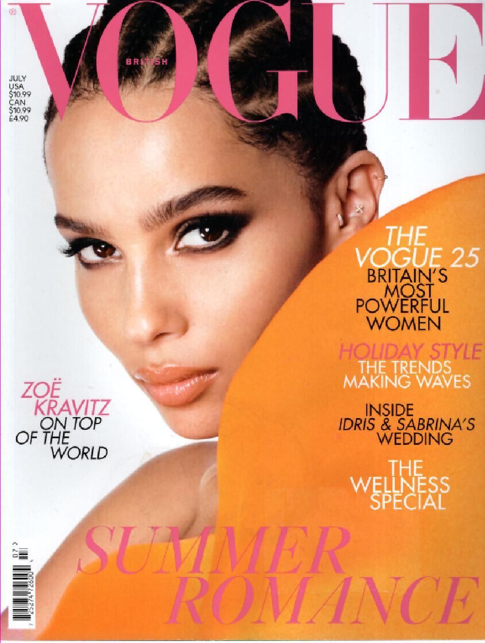 Vogue Magazin UK 2019-07 Zoe Kravitz