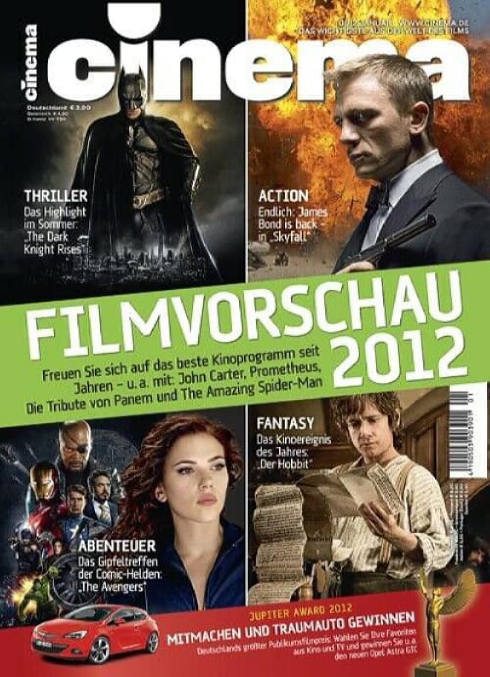 Cinema Magazin Deutschland 2012-01 Batman Daniel Craig Scarlett Johansson