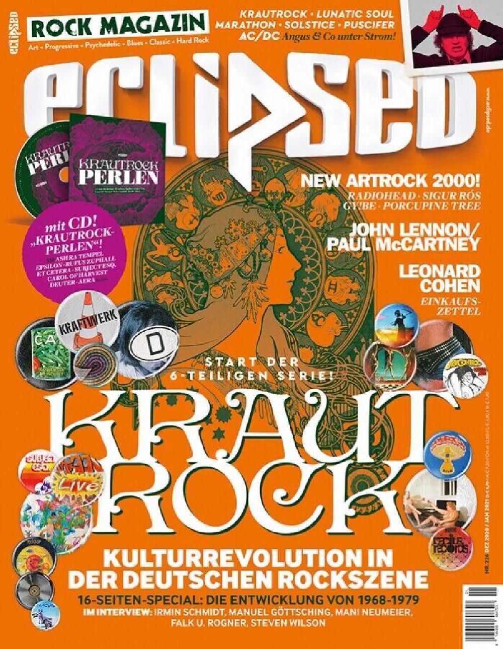 Eclipsed Magazin Deutschland 2020 #226 Krautrock ACDC Lunatic Soul Marathon Stevie Nicks AC/DC