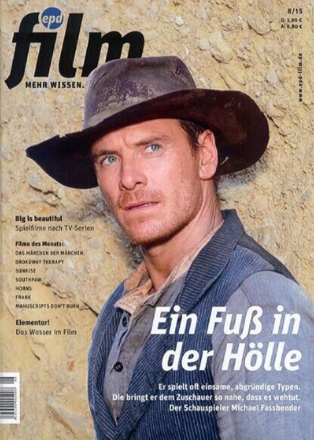EPD Film Magazin Deutschland 2015-08 Michael Fassbender