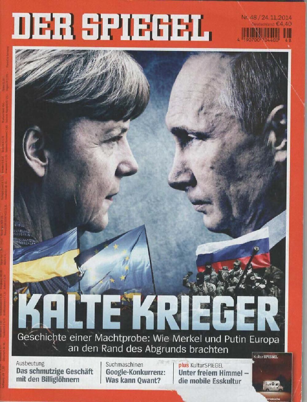 Der Spiegel Magazin Deutschland 2014-48 Angela Merkel Putin
