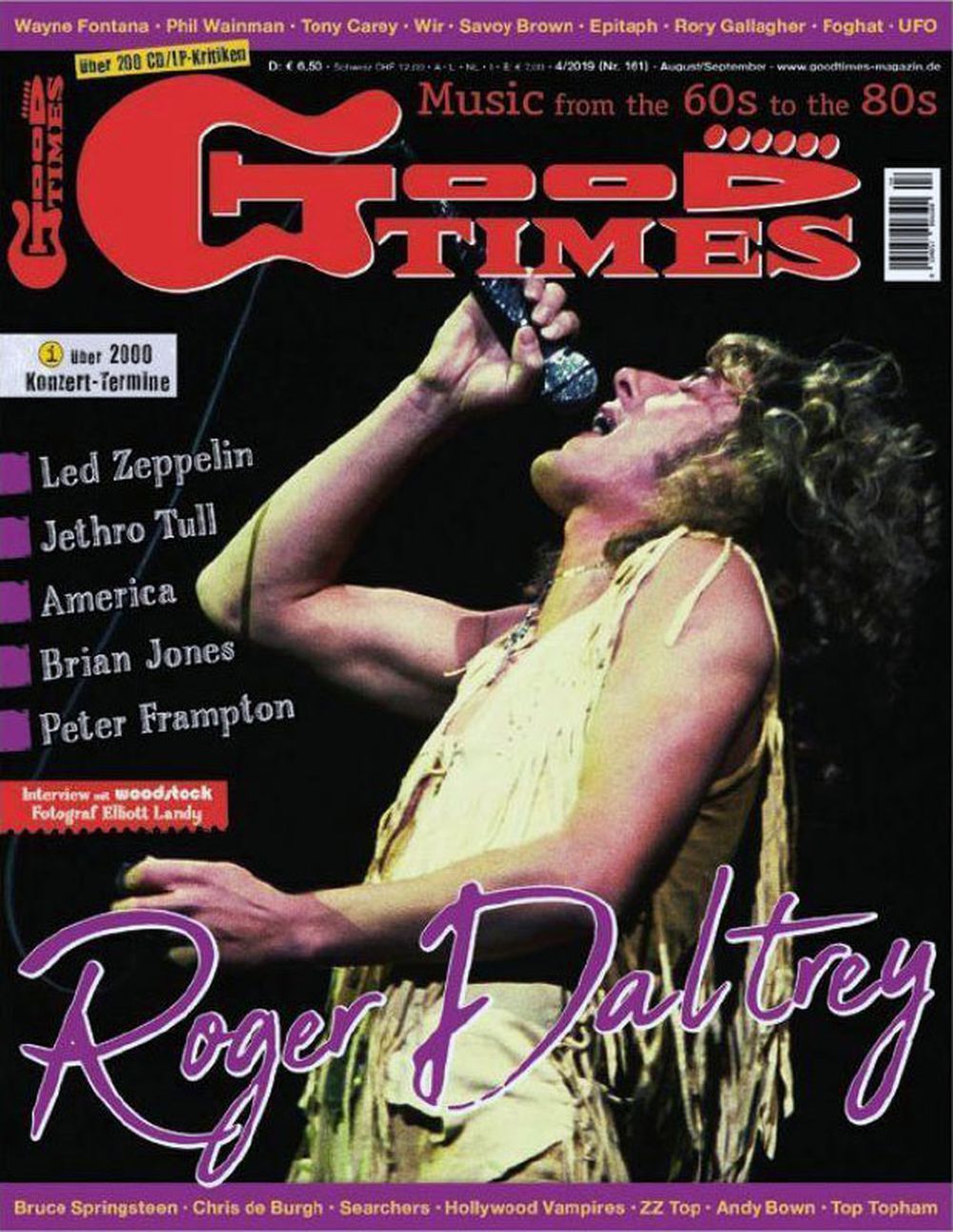 Good Times Magazin Deutschland 2019-04 Roger Daltrey Led Zeppelin Jethro Tull America Brian Jones