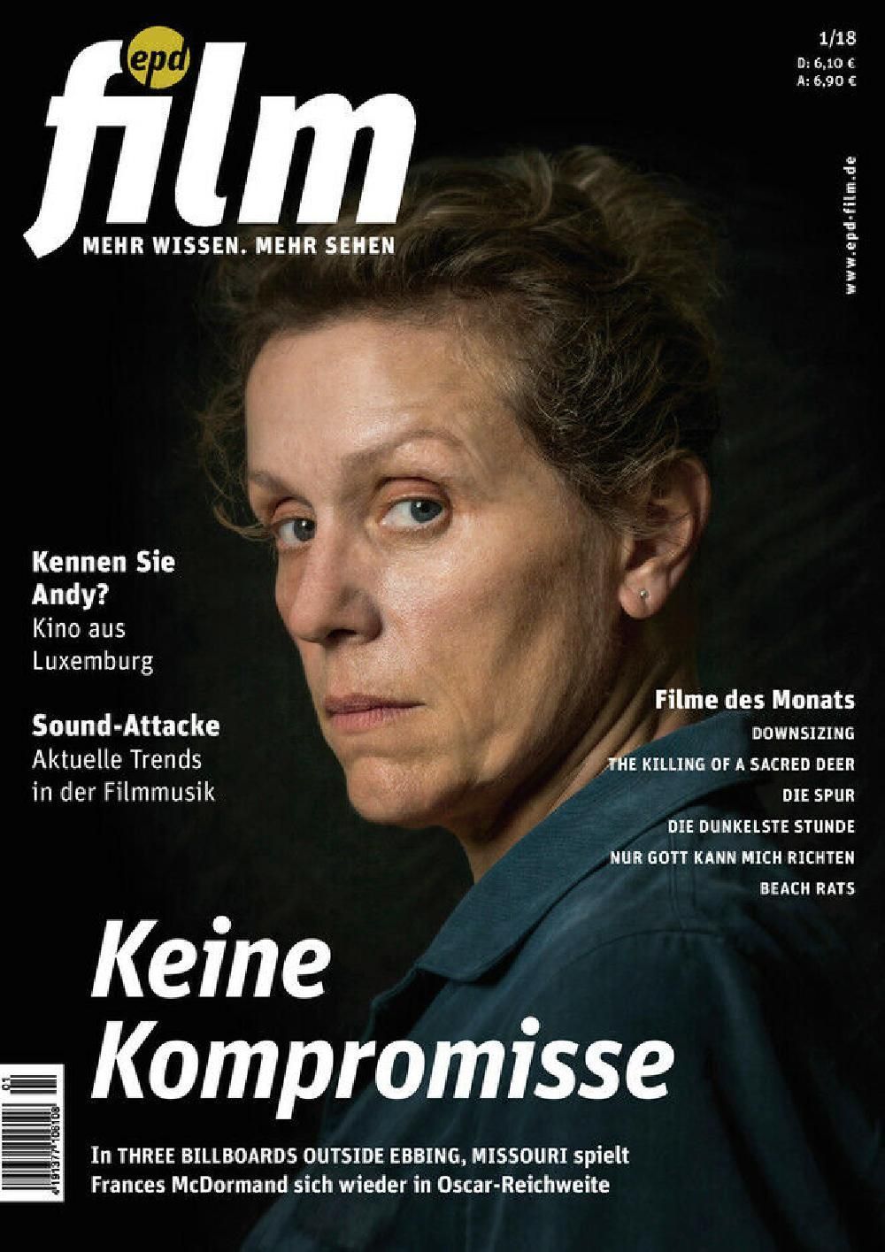 EPD Film Magazin Deutschland 2018-01 Frances McDormand