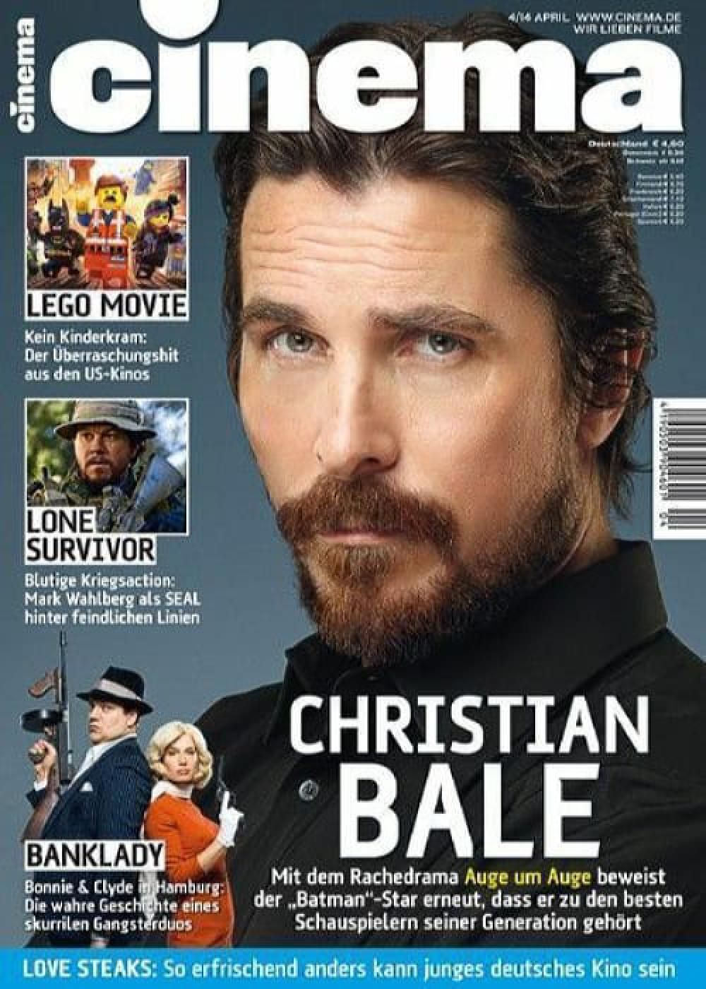 Cinema Magazin Deutschland 2014-04 Christian Bale Mark Wahlberg