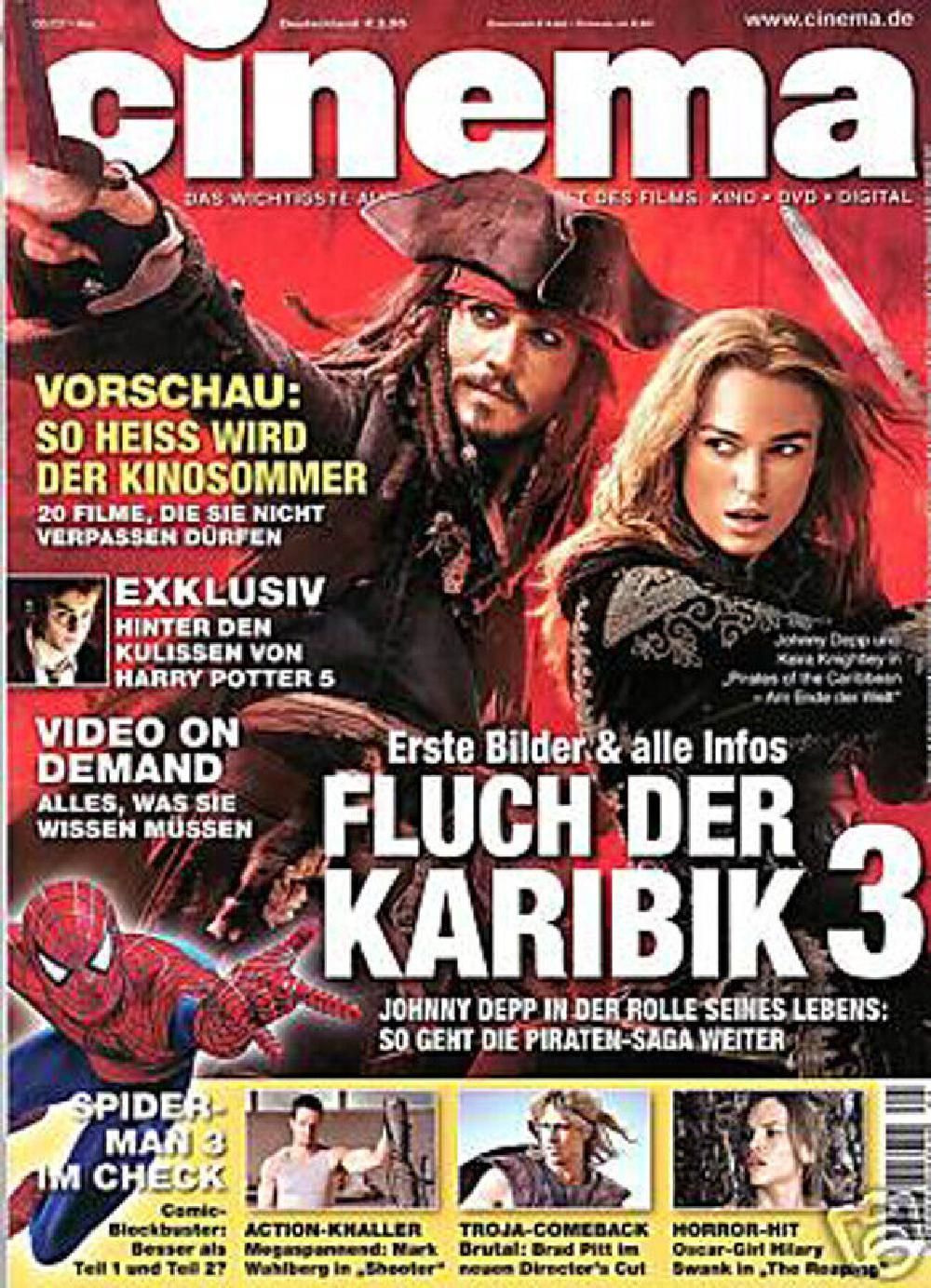 Cinema Magazin Deutschland 2007-05 Johnny Depp Keira Knightley