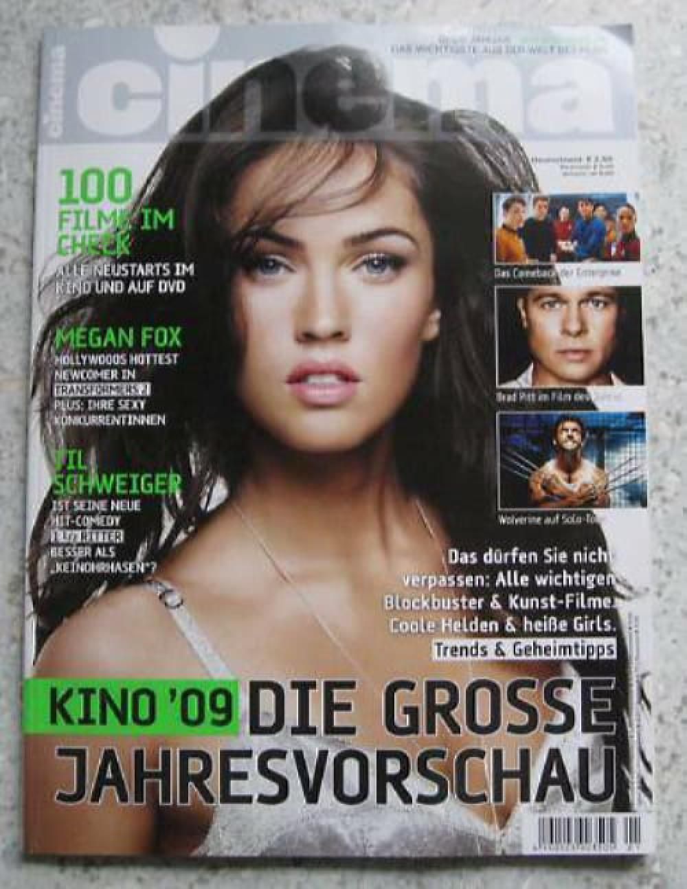 Cinema Magazin Deutschland 2009-01 Megan Fox Brad Pitt