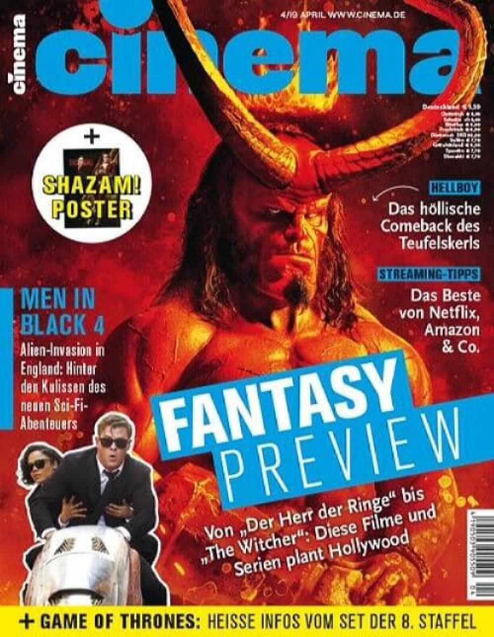 Cinema Magazin Deutschland 2019-04 Hellboy Men In Black The Witcher