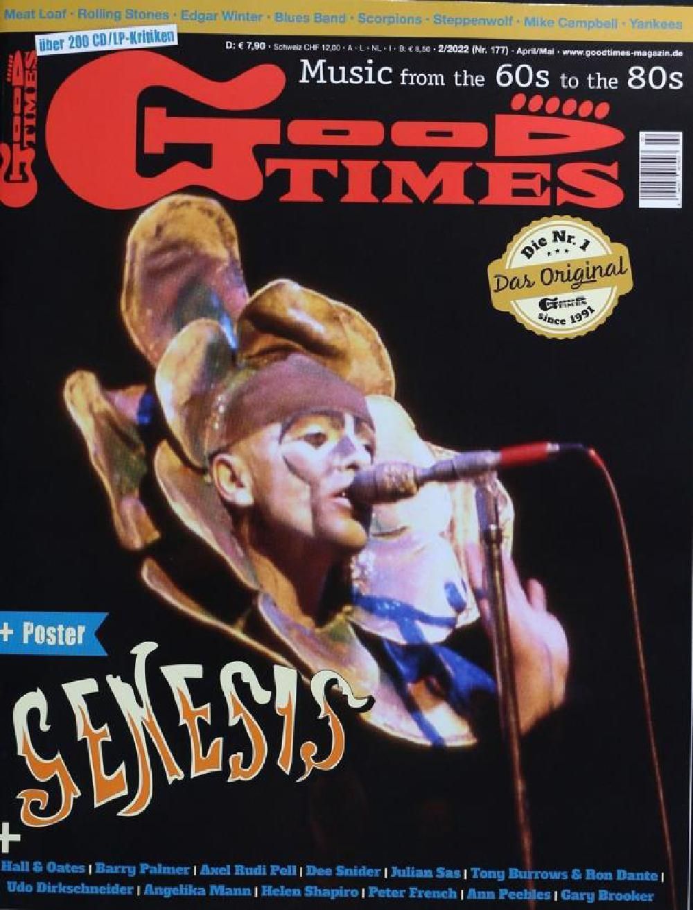 Good Times Magazin Deutschland 2022-02 Genesis Meat Loaf Hall & Oates